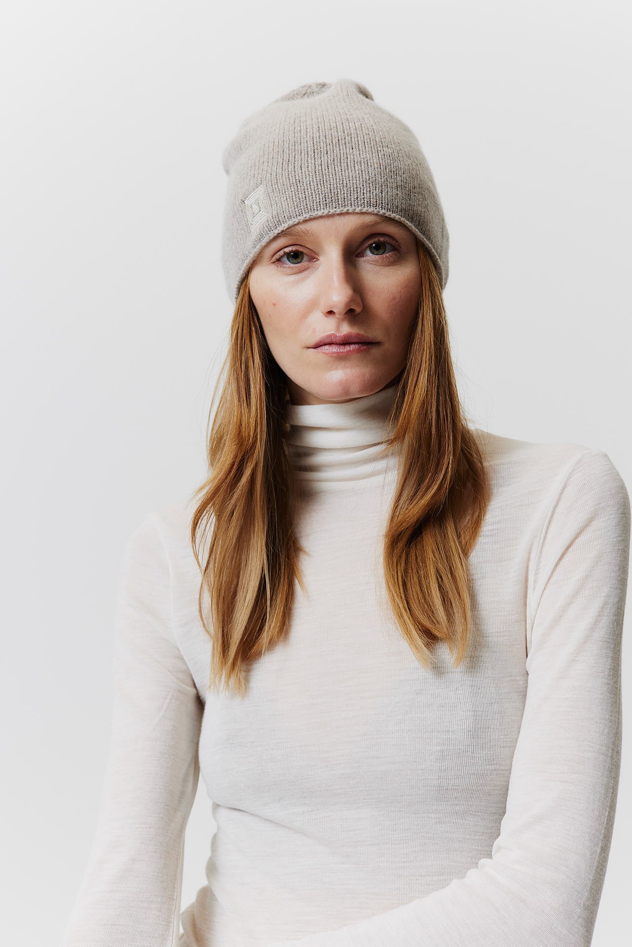 Kaschmir Beanie Fine Knit Beige