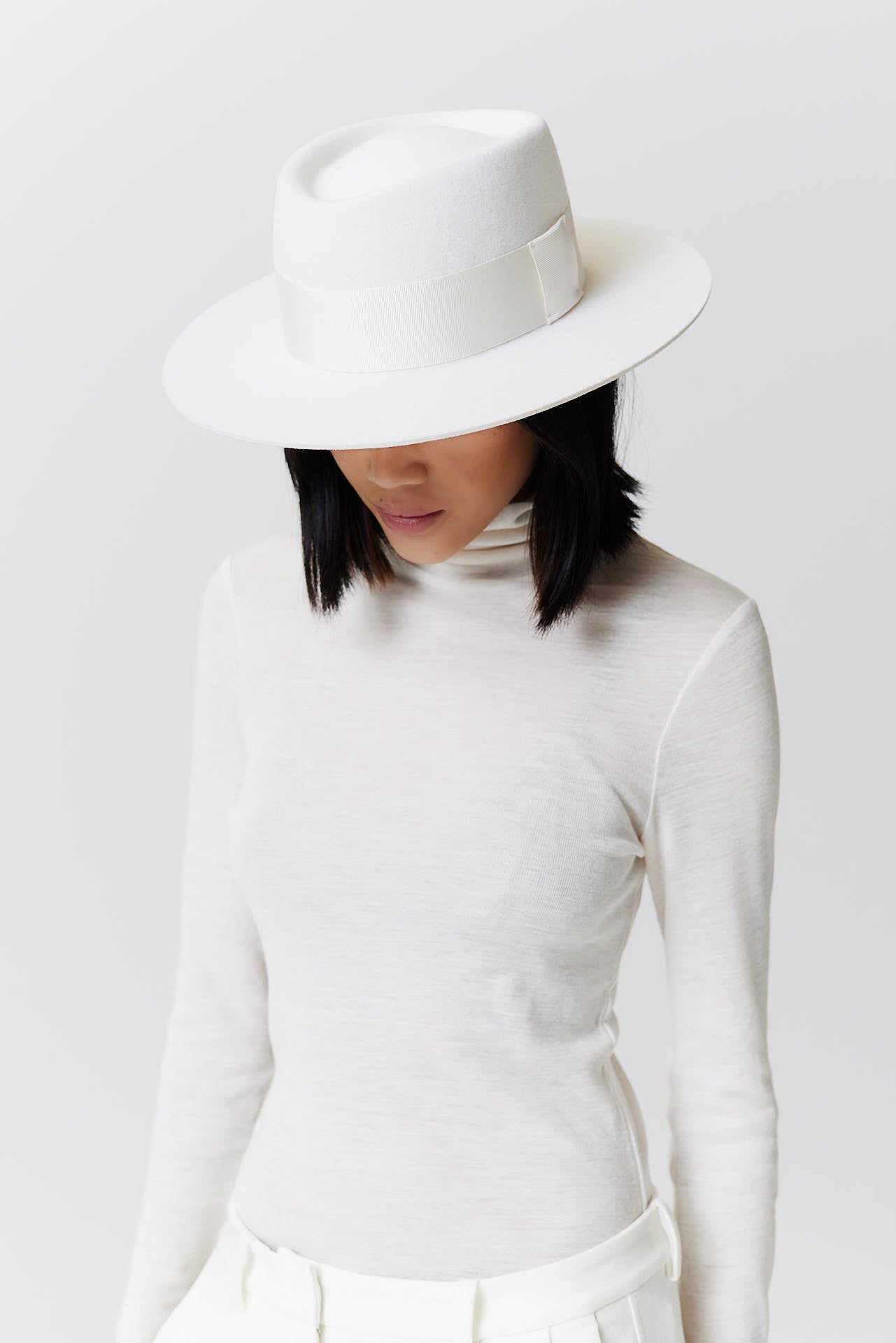 Merino 344 Hut Classic Brim White