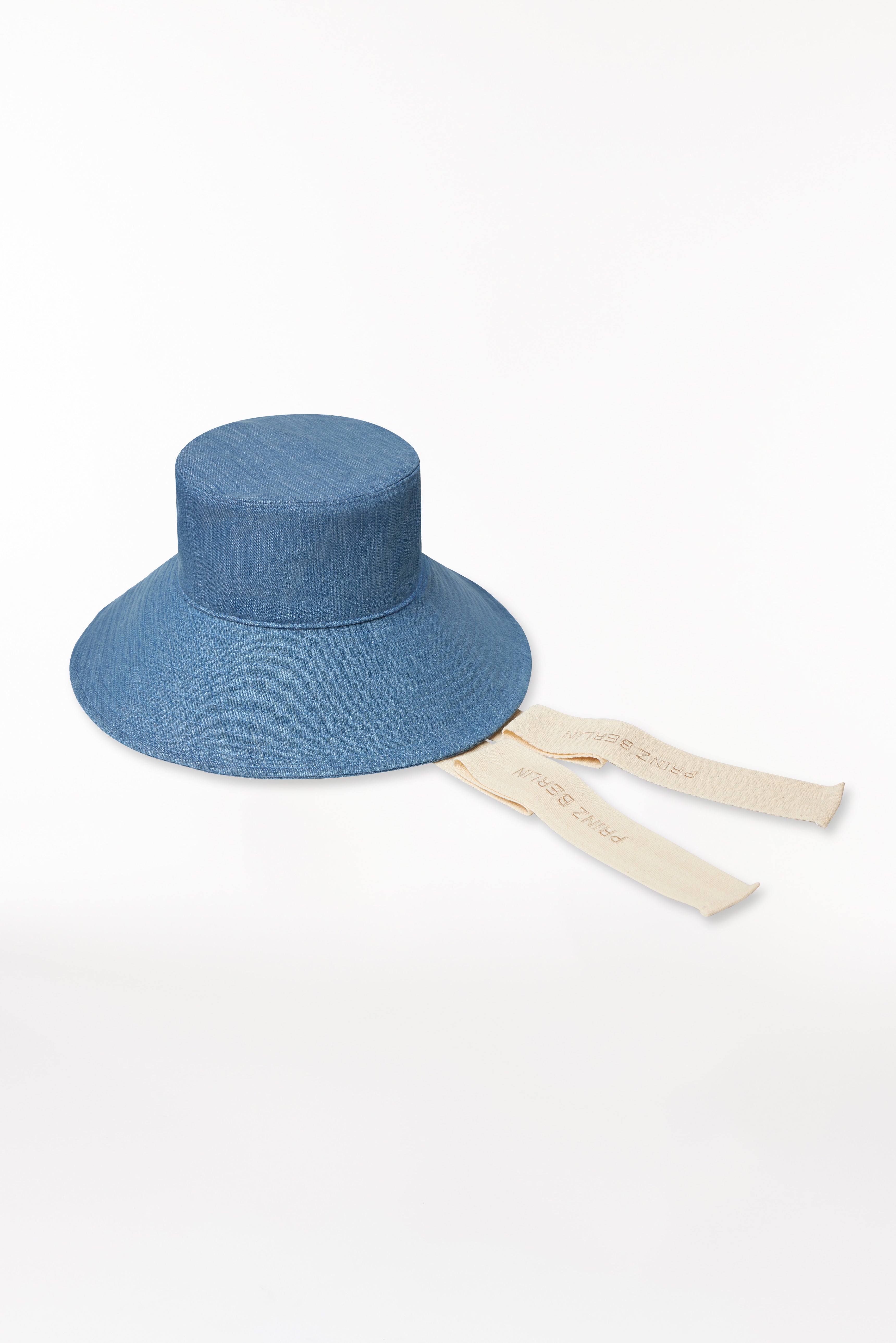 Cotton Bucket Hat Long Brim Denim