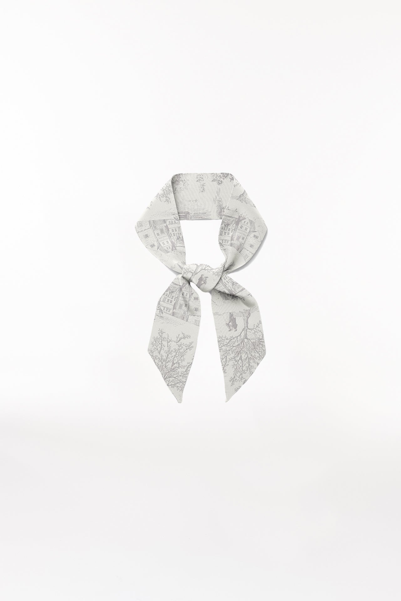 Silk Bandeau Toile Valentine Grey