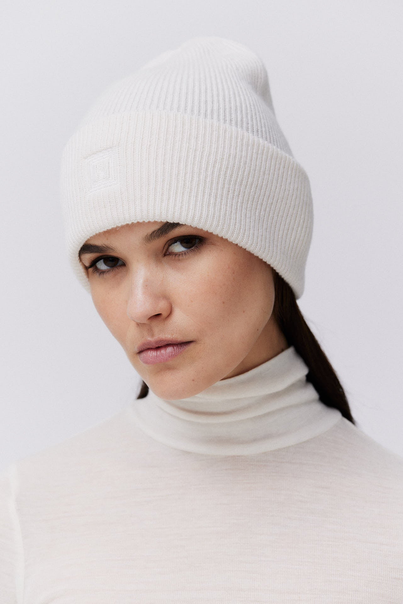 Prinz Berlin Kaschmir Beanie Classic Knit Off-White