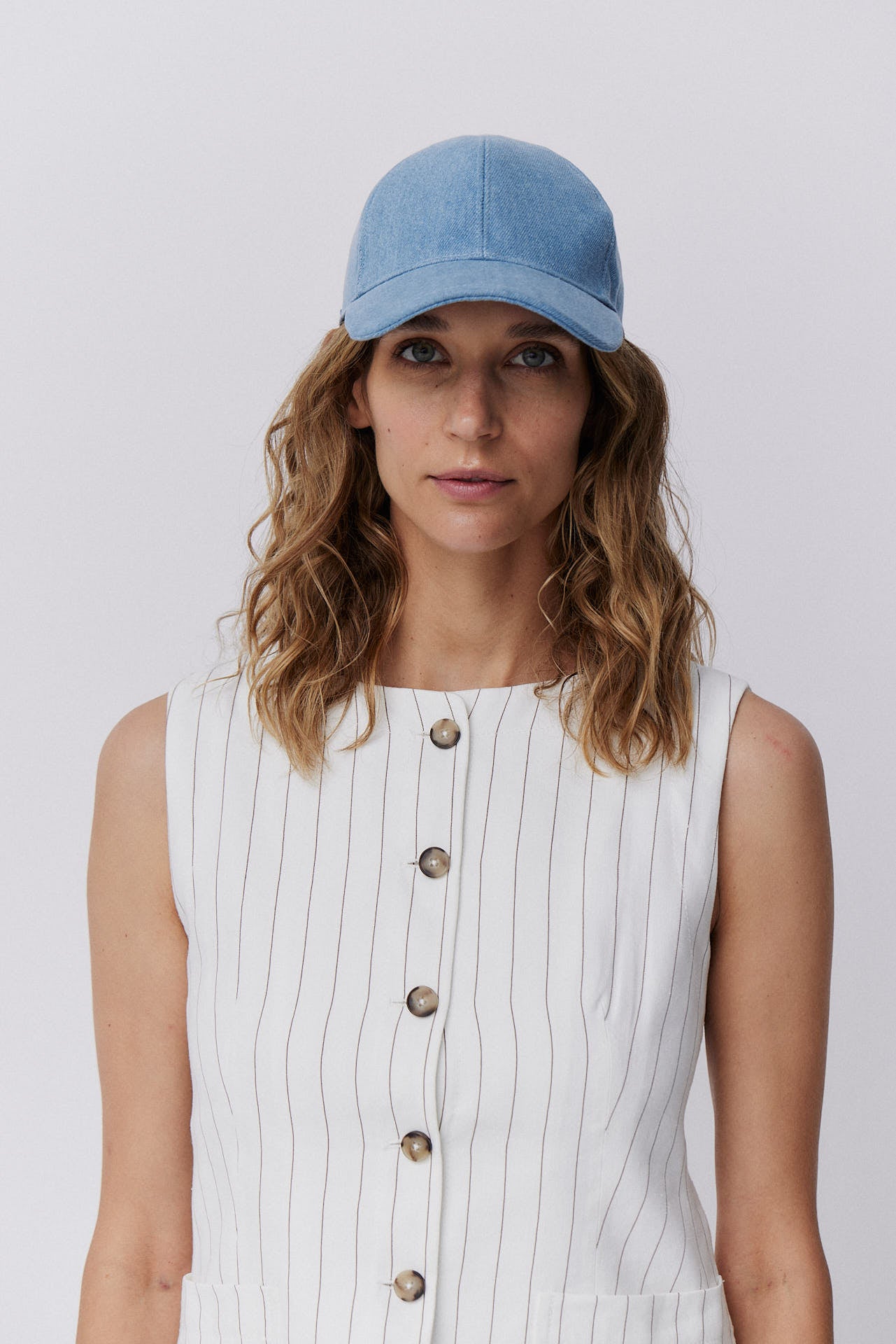 Cotton Baseball Cap Denim