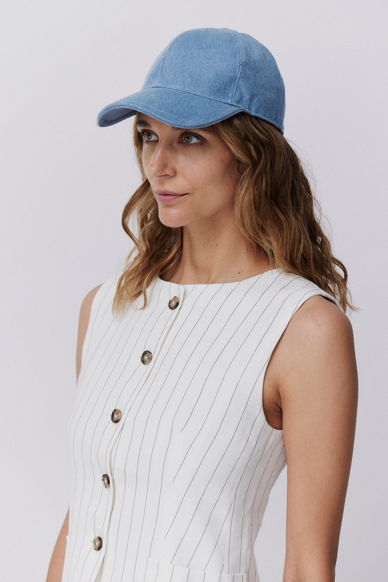 Cotton Baseball Cap Denim