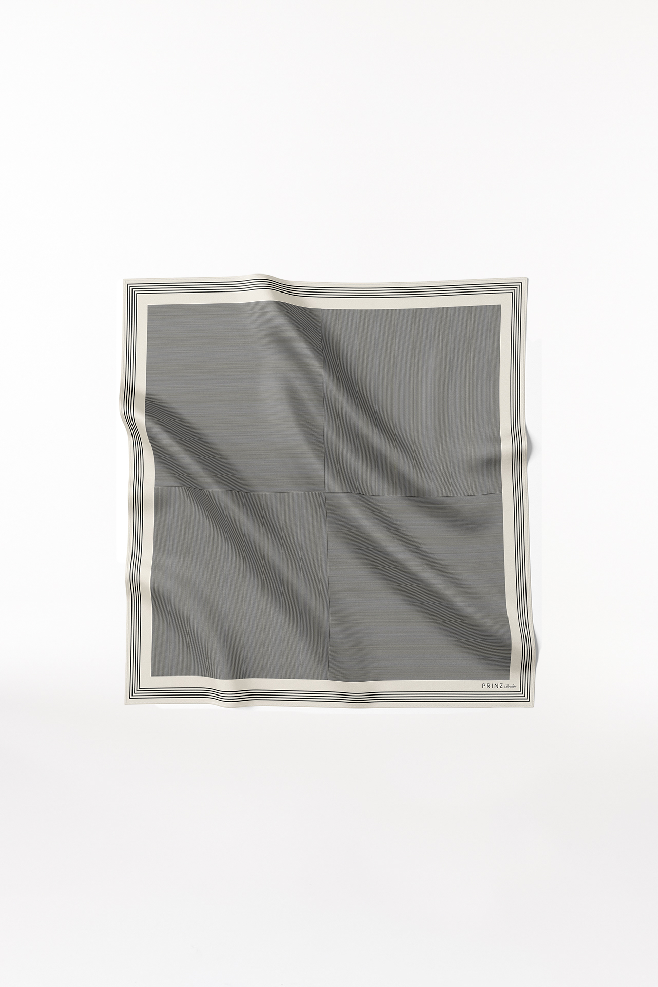 Silk Scarf Stripes 90 Off-White